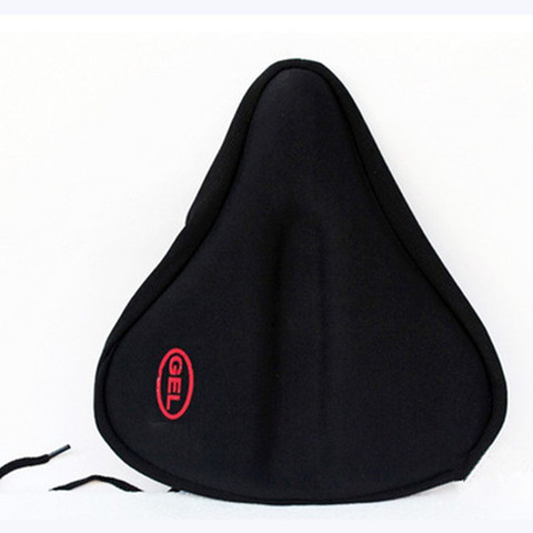 New Wider Bike Bicycle Silicone Silica Gel Cushion Soft Pad Saddle Seat Cover ► Photo 1/4