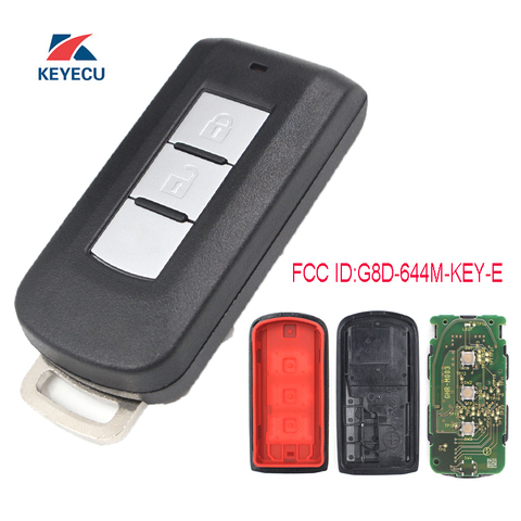 KEYECU Replacement Remote Car Key Fob 2 Button 433MHz PCF7952 for Mitsubishi Outlander 2008-2012 FCC ID: G8D-644M-KEY-E ► Photo 1/1