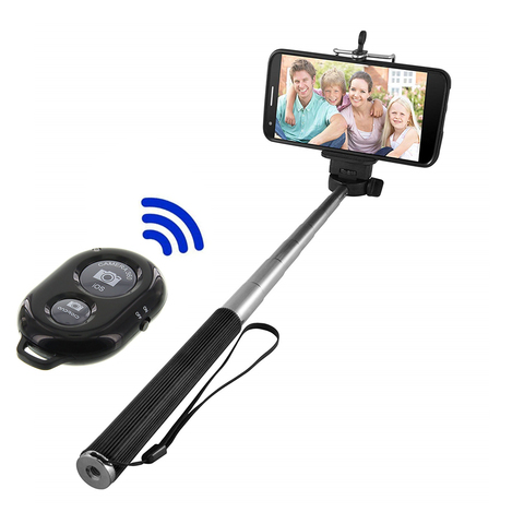 Selfie Sticks selfie stick bluetooth stick battery remote control shutter monopod selfie stick tripod for smartphone ► Photo 1/6