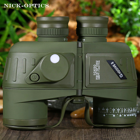 Powerful Russian Military Binoculars BAIGISH 10x50 Marine Telescope with Digital Compass Waterproof Lll Night Vision binocular ► Photo 1/6