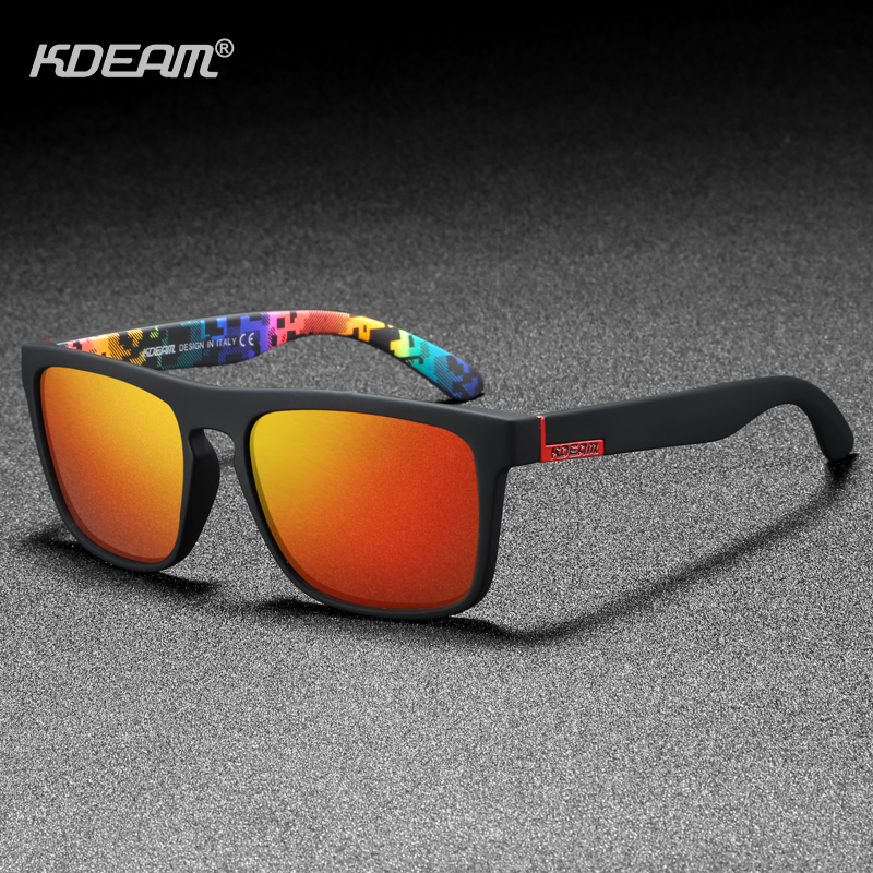 KDEAM Polarized Designer Square Sunglasses Men or Women Elastic Paint Frame  Mirror Sun Glasses 17 Colors Available - Price history & Review, AliExpress Seller - KDEAM Official Store