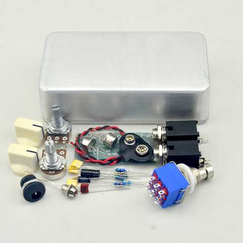 NEW  Fuzz  Face Pedal kit  for Guitar  Effects Pedal  with 1590B  Silver Case  Free Shipping ► Photo 1/6