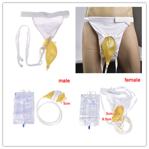 Male Female Urination Catheter Bag Reusable Urinal Pee Holder Collector For Urinary Incontinence Bedridden Patients 1PC NEW ► Photo 1/6