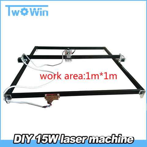 DIY 15w big power laser metal engraver, laser metal cutting machine,1*1m,big work size laser engrave machine,laser metal marking ► Photo 1/1