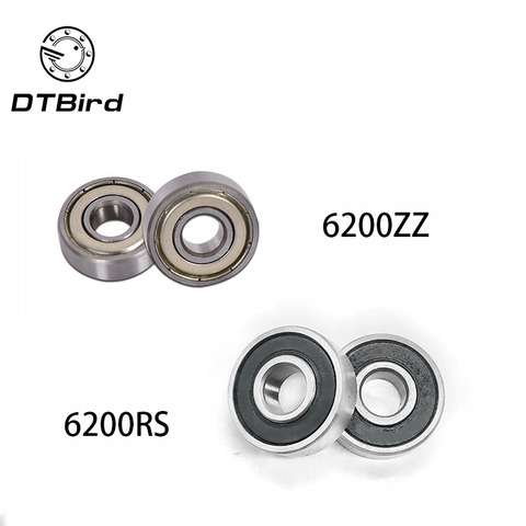 10pcs 6200 6200ZZ 6200RS 6200-2Z 6200Z 6200-2RS ZZ RS RZ 2RZ Deep Groove Ball Bearings 10 x 30 x 9mm High Quality ► Photo 1/1