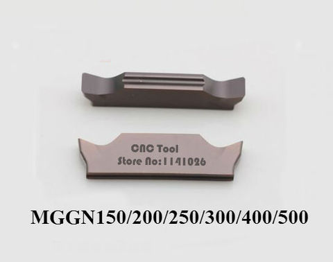 10PCS Slot Cutting Inserts MGGN150/MGGN200/MGGN250/MGGN300/MGGN400/MGGN500 Cutter carbide hard alloy blade for stainless steel ► Photo 1/1