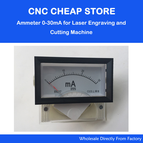 DC Ampere Meter 30mA 85C17 0-30 milliampere Amp Analog Panel Meter Current Ammeter Co2 Laser Engraver Stamp ► Photo 1/2