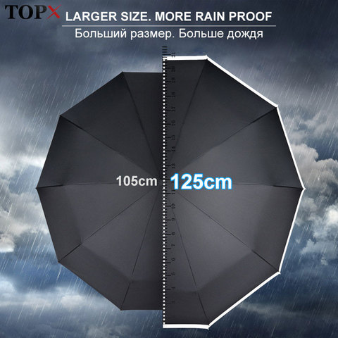 125CM Top Quality Umbrella Men Wind Resistant Large Business Outdoor Windproof  Fully Automatic Umbrellas Rain Women Parasol ► Photo 1/6