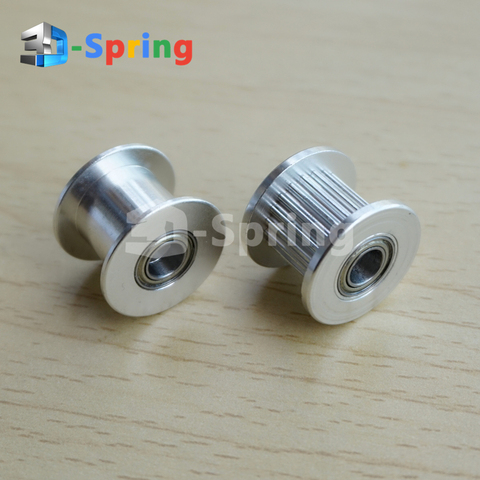 GT2 Idler Pulley 20 Teeth Toothless 3mm 5mm 8mm Bore 10mm Width Timing Pulley Wheel Aluminum for 3D Printer ► Photo 1/1
