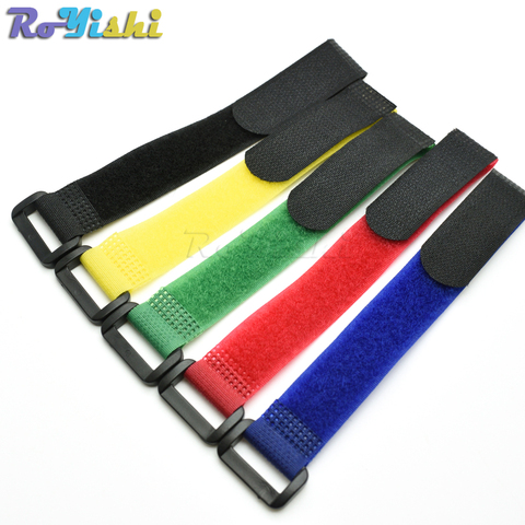 5pcs/pack Magic Tape Sticks cable ties model straps wire with battery stick buckle belt bundle tie hook&loop Fastener Tape ► Photo 1/6