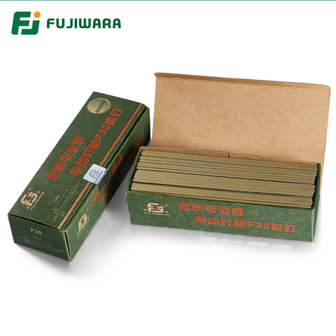 FUJIWARA Electric Pneumatic Nail Gun Straight Nail, U-nail, F15/F20/ F25/ F30(15-30MM)  422J U-(4mm width,22mm length) ► Photo 1/6