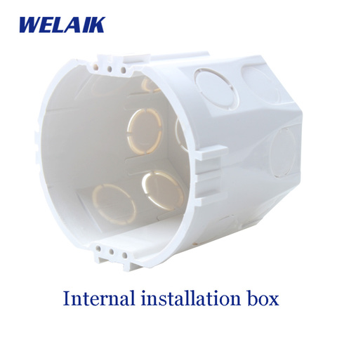 WELAIK EU Electrical-installation boxes-the Savior-White PlasticFlame-retardant ABS-EU Installation-Box A101W ► Photo 1/3