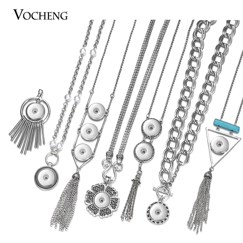 Vocheng Ginger Snap Charms Necklace for 18mm Snap Button Interchangeable Jewelry 26 Styles NN-637 ► Photo 1/1