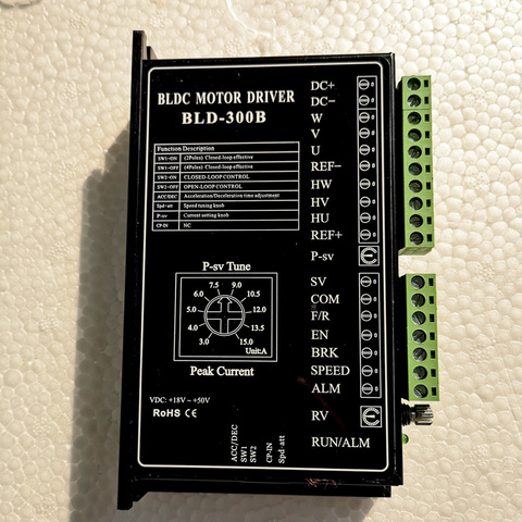 24V 36V48V BLDC Motor Driver 300W 18V-50V DC Brushless DC Motor Driver Controller BLD-300B ► Photo 1/5