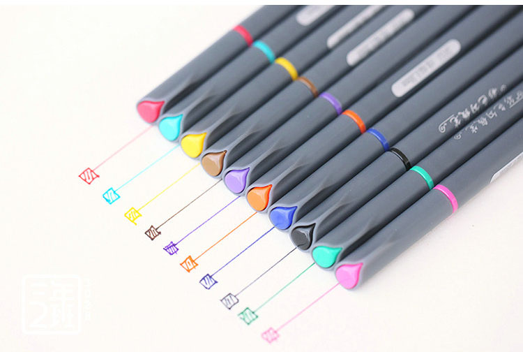 jeugd lip Onderscheid Fineliner Color Pen Set, 0.38mm Colored Fine Liner Sketch Drawing Pen, STA  Liner pen - Price history & Review | AliExpress Seller - Fun Home Store |  Alitools.io