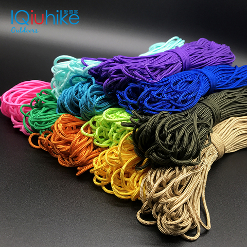 IQiuhike 100 Colors Paracord 2mm 100FT,50FT,25FT One Stand Cores