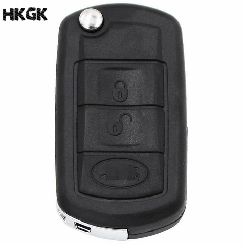 Replacement Shell Folding 3 Buttons Remote Flip Car Key Case Styling Shell for LAND ROVER Range Rover Sport LR3 Discovery ► Photo 1/5