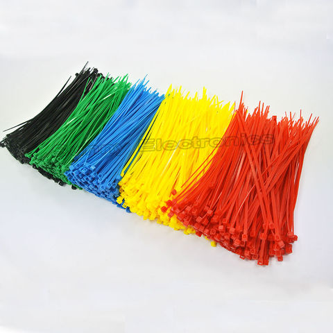 100PCS colorful Plastic Cable Ties Strap 100mm X 2mm 4