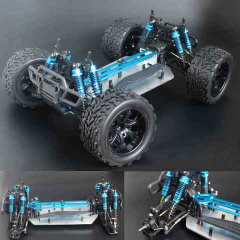 Chassis upgrade version 1/10 RC 4WD Model Car Buggy Monster Bigfoot Truck Empty Frame Brushless version  HSP 94111 ► Photo 1/3