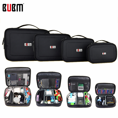 BUBM bag for electronic accessories digital receiving bag  power bank XL  L M S 3 4  pcs a set Portable Travel bag Organizer ► Photo 1/6