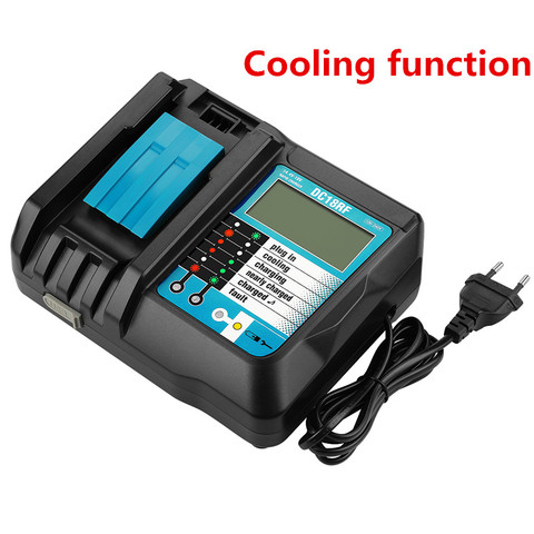 14.4V-18V 3.5A Fast Battery Charger For Makita BL1415, 1420,1830,1840,1850,1860 Power Tool with display screen and USB port ► Photo 1/6