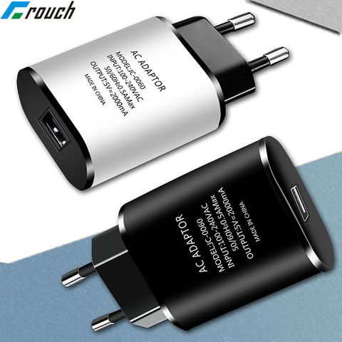 Universal USB Charger 5V 2A eu plug wall travel charger adapter for iphone samsung huawei xiaomi LG Mobile phone chargers Tablet ► Photo 1/6