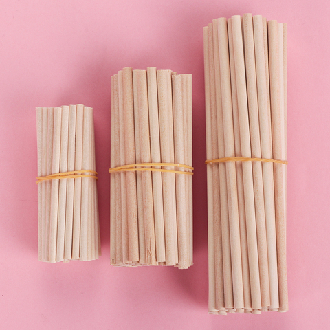 10/50PCS Pine Round Wooden Rods counting Sticks Educational Toys  Premium Durable Dowel Building Model Woodworking DIY Crafts ► Photo 1/6