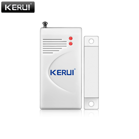 KERUI New Wireless Extra Door Window Magnetic Sensor for Home Security Voice Burglar PSTN GSM WIFI Alarm System Battery Included ► Photo 1/2