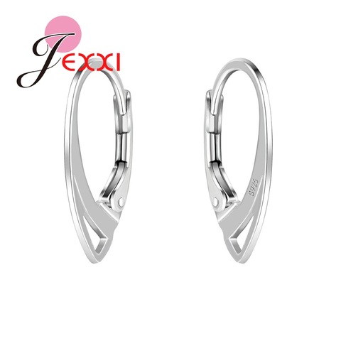100 Pcs/ lot 925 Sterling Silver Hooks Coil Ear Wire Earrings Findings Jewelry Accessory DIY Earring free shipping ► Photo 1/5