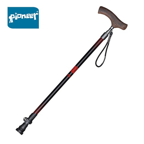 1 Pcs Pioneer Aluminum Quick Lock Ultralight Anti-slip Crutch Trekking Walking Stick Adjustable Walking Stick Cane For Elderly ► Photo 1/6