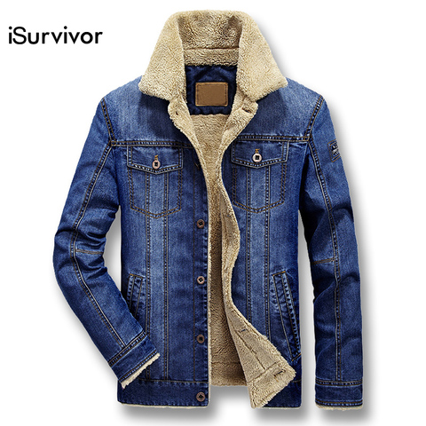 iSurvivor 2022 Men Denim Jeans Jackets Coats Jaqueta Masculina Male Casual Fashion Slim Fitted Spring Thick Jackets Hombre Coats ► Photo 1/1