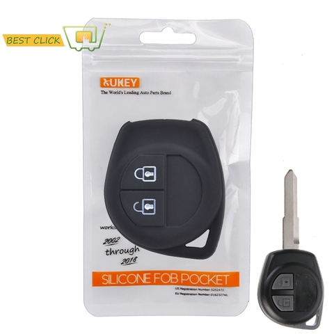 Silicone Car Key Cover Case Shell Skin Protect For Suzuki Celerio Liana Swift Splash Alto Vitara Ignis SX4 Wagon-R Shell Holder ► Photo 1/6