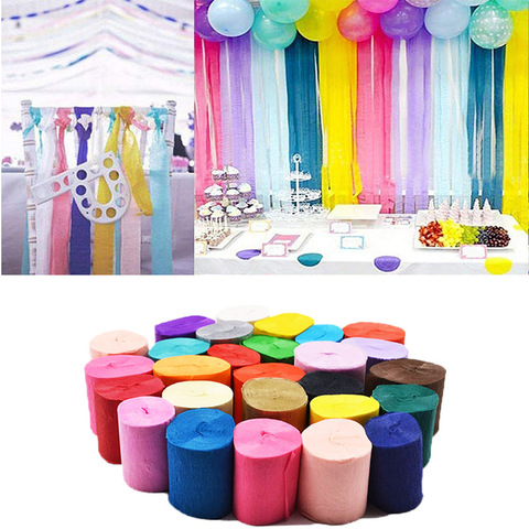 How to use Crepe Paper Streamers  Paper streamers, Crepe paper streamers,  Cheap party decorations