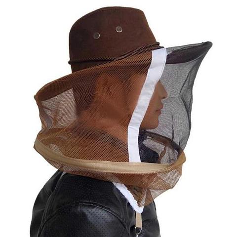 Beekeeping beekeeper cowboy hat mosquito bee insect net face head protector  MA