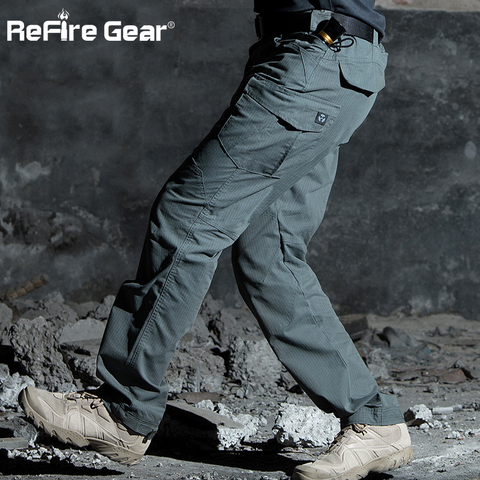 Men's Cargo Pants Army Military Style Tactical Pants Male Camo