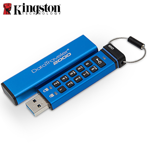 Kingston Pendrives Creativos 4gb 8gb 16gb 64gb keypad Encrypted Disk on Key cle usb clef Memory Stick DT2000 Flash Drives 32gb ► Photo 1/6