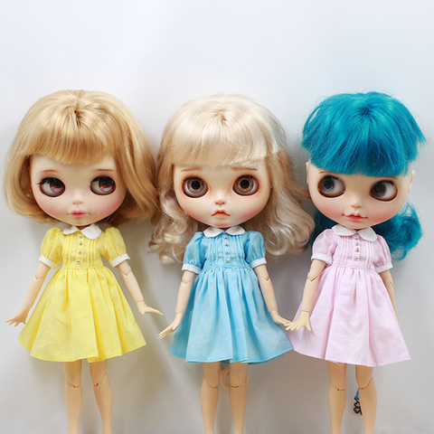 1/6 12‘’ Doll Lovely Fashion Costume Dress Skirt for Blythe Dolls Outfits Clothes Accessories for Kids Dressing the Dolls ► Photo 1/6