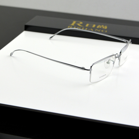 Chashma Brand Top Quality Slim Ultra Light Eyeglasses Pure Titanium Men Myopia Glasses Frames ► Photo 1/4