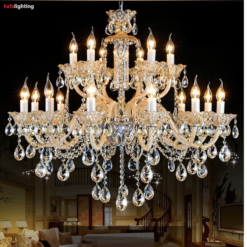 History Review On Chandelier, Crystal Real Candle Chandelier Lighting