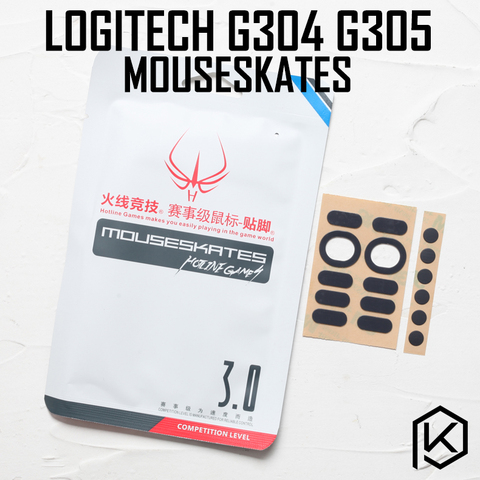 Hotline mouse feet skates gildes games 2 sets/pack competition level  for logitech g304 g305 0.6mm thickness ► Photo 1/1