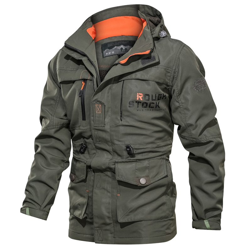 Mens Windbreaker Coat Military jackets bomber jacket Tactical Outwear Winter UK 