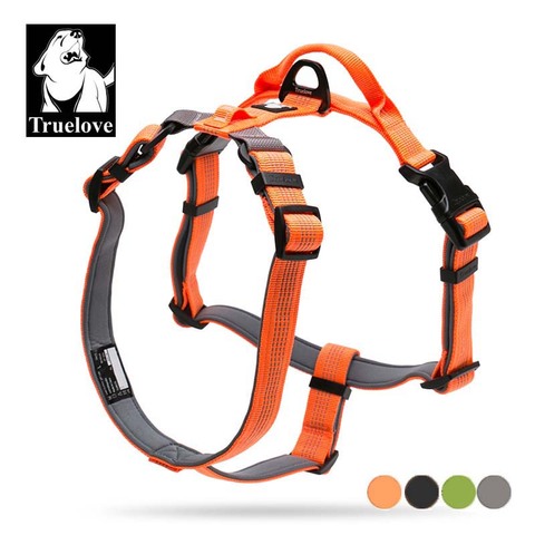 Truelove Neoprene Padded Dog Pet Body Harness With Handle Strap Security Belt Dog Chest Collar Pet Shop Dog Accessories Dropship ► Photo 1/6