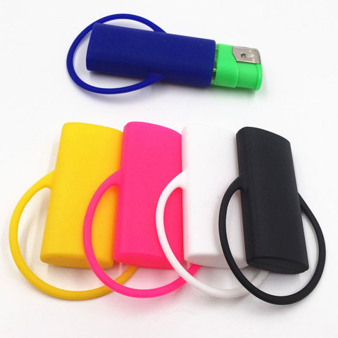 Silicone Gas Lighter Sleeve Cigarette Accessories 60x26mm Lighter Case ► Photo 1/6