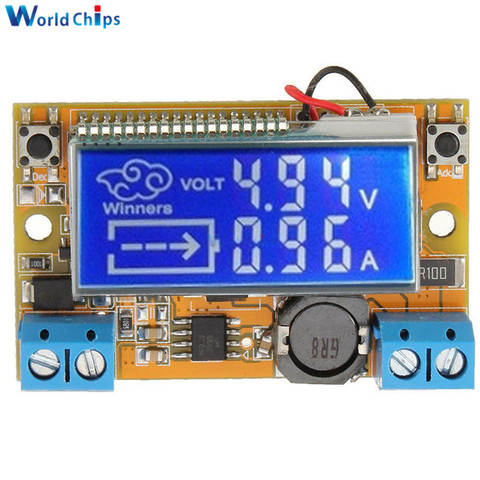 Dual Display DC-DC 5-23V To 0-16.5V 3A Max Step Down Power Supply Buck Converter Adjustable LCD Step-down Voltage Regulator ► Photo 1/6