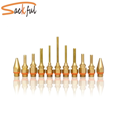 Hot Melt Glue Gun Accessories Pure Copper Nozzle Long Short Small-bore Large Diameter 1.2x32mm 1.0x36mm   with Spanner/Gifts ► Photo 1/6