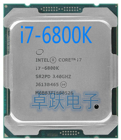 Original Intel Xeon New I7-6800K I7 6800K 3.40GHZ 15M 14nm 6-CORES LGA2011-3 140W Processor free shipping ► Photo 1/1