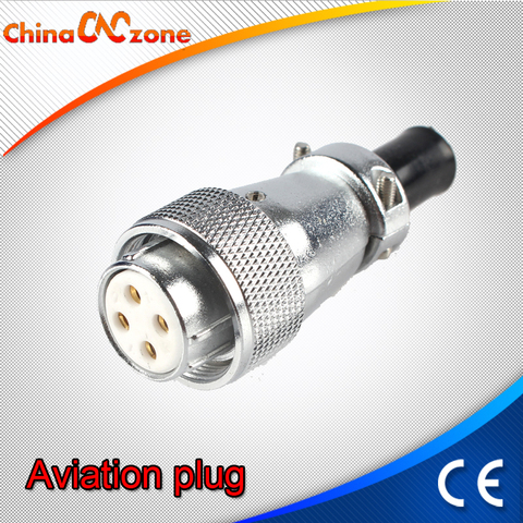 Spindle DIY CNC Engraving machine spindle motor aviation aviation plug connector H20-4 core ceramic plug engraving machine parts ► Photo 1/1