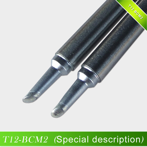 QUICKO High Quality T12-BCM2 Soldering Iron Tip Bevel with indent / horseshoe-shaped BCM2 tip with groove /shape 2BCM ► Photo 1/5