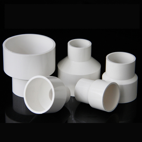 PVC Variable concentric reducer joint straight through water supply pipe 50mm 63mm 75mm 90mm ► Photo 1/1
