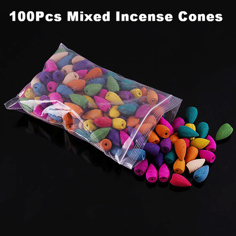 100Pcs Mixed Incense Cones Use For Backflow Incense Burner Anti-Odour Cone Incense Mix Scent ► Photo 1/6